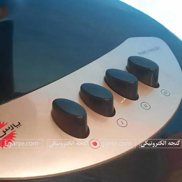 تصویر کلیدهای کنترل سرعت پنکه رومیزی پارس خزر مدل ریما