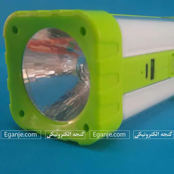 نمای جلویی چراغ کمپینگ خورشیدی