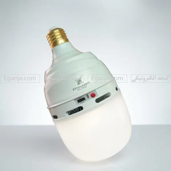 لامپ شارژی OKGO مدل FA-7937 توان ۴۰ وات | نصب سرپیچ و شارژ Type-C