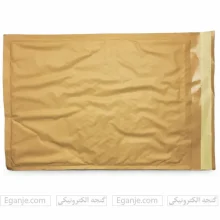 نمای پشت پاکت حبابدار کرافت با درب چسب دار