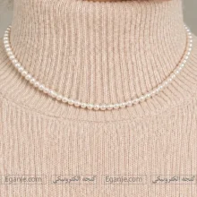 گردنبند مروارید ریز زنانه طرح چوکر ۳۶ سانت